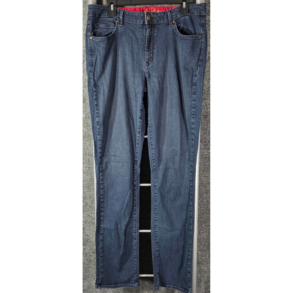 CJ by Cookie Johnson Faith Straight Leg Jeans Dark Wash Blue Size 34x34 18-001C